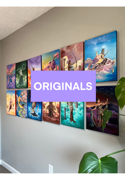 Zodiac Original Paintings -  Fantasy & Zodiac Signs Art - Koiativity