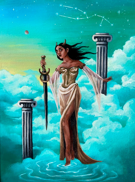 Zodiac Original Paintings -  Fantasy & Zodiac Signs Art - Koiativity