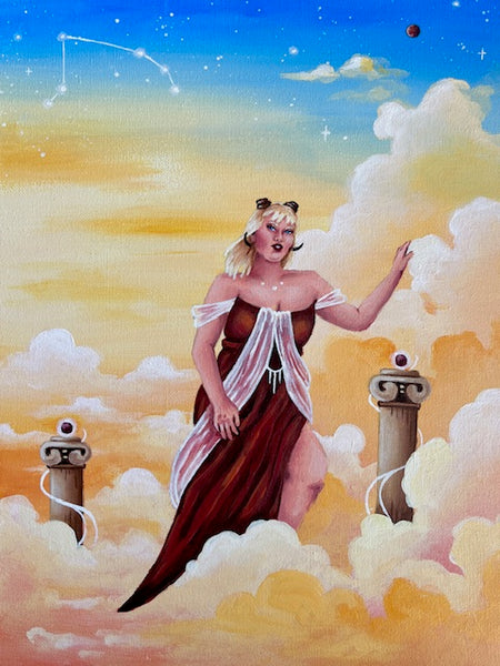 Zodiac Original Paintings -  Fantasy & Zodiac Signs Art - Koiativity