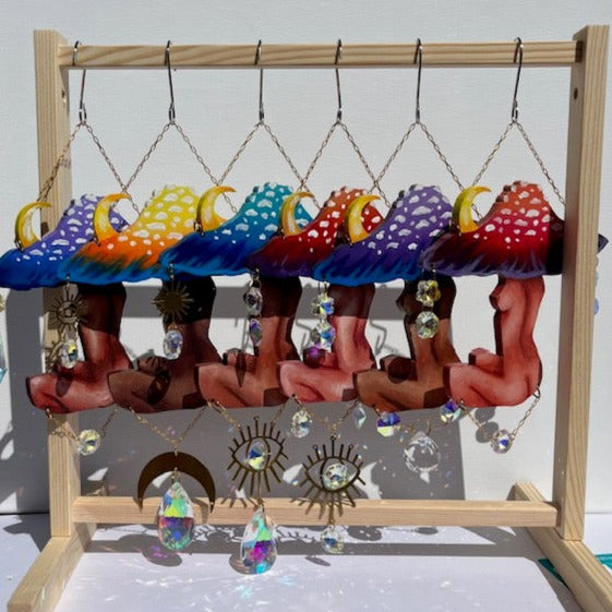 Mushroom Girl Sun-Catcher