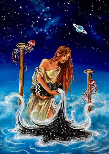 Zodiac Original Paintings -  Fantasy & Zodiac Signs Art - Koiativity