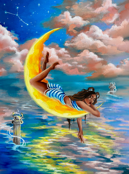 Zodiac Original Paintings -  Fantasy & Zodiac Signs Art - Koiativity