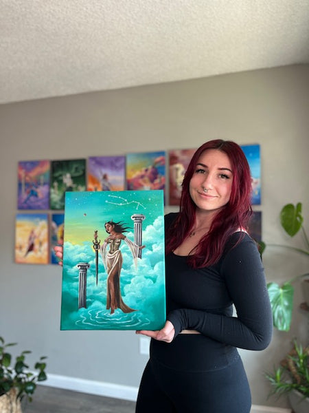 Zodiac Original Paintings -  Fantasy & Zodiac Signs Art - Koiativity