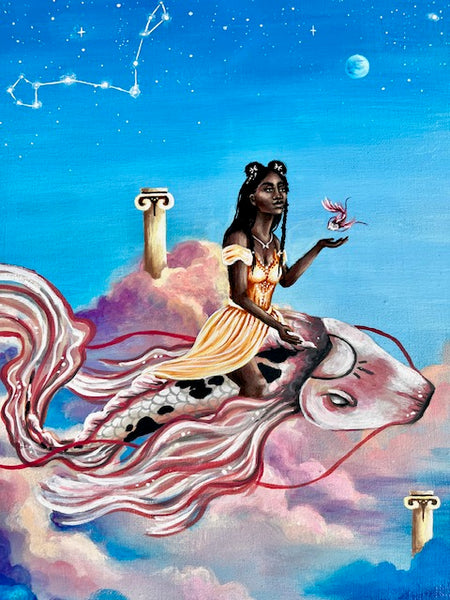 Zodiac Original Paintings -  Fantasy & Zodiac Signs Art - Koiativity