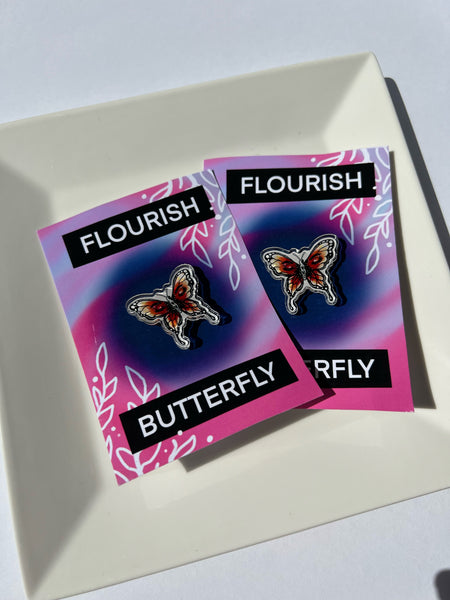 Flourish Butterfly Pin